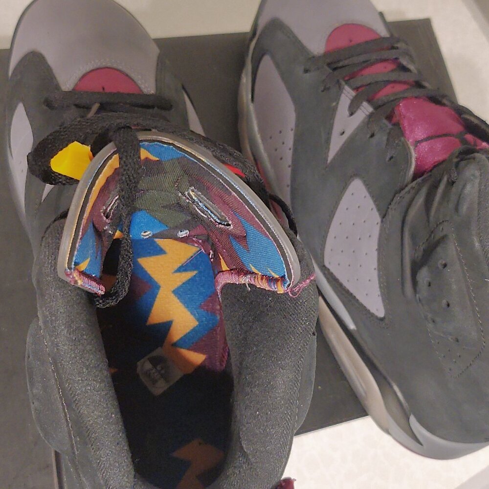 Size 12 - Jordan 6 Bordeaux With RARE Vintage Hat, A Must Have - Picture 7 of 12